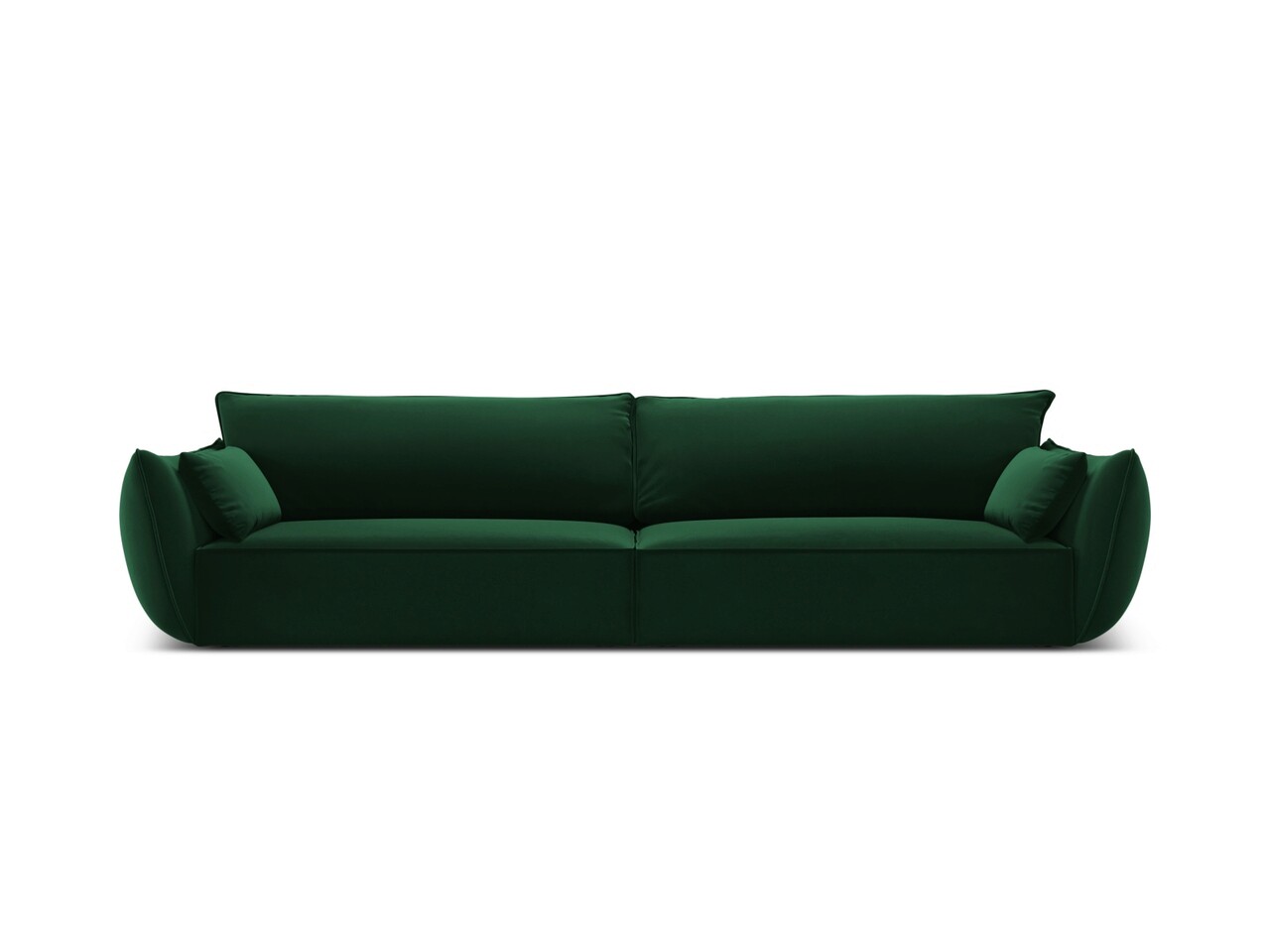 Canapea 4 locuri, Kaelle, Micadoni Home, BL, 248x110x85 cm, catifea, verde bottle Canapele